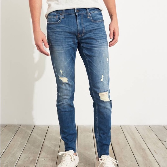 hollister advanced stretch super skinny jeans